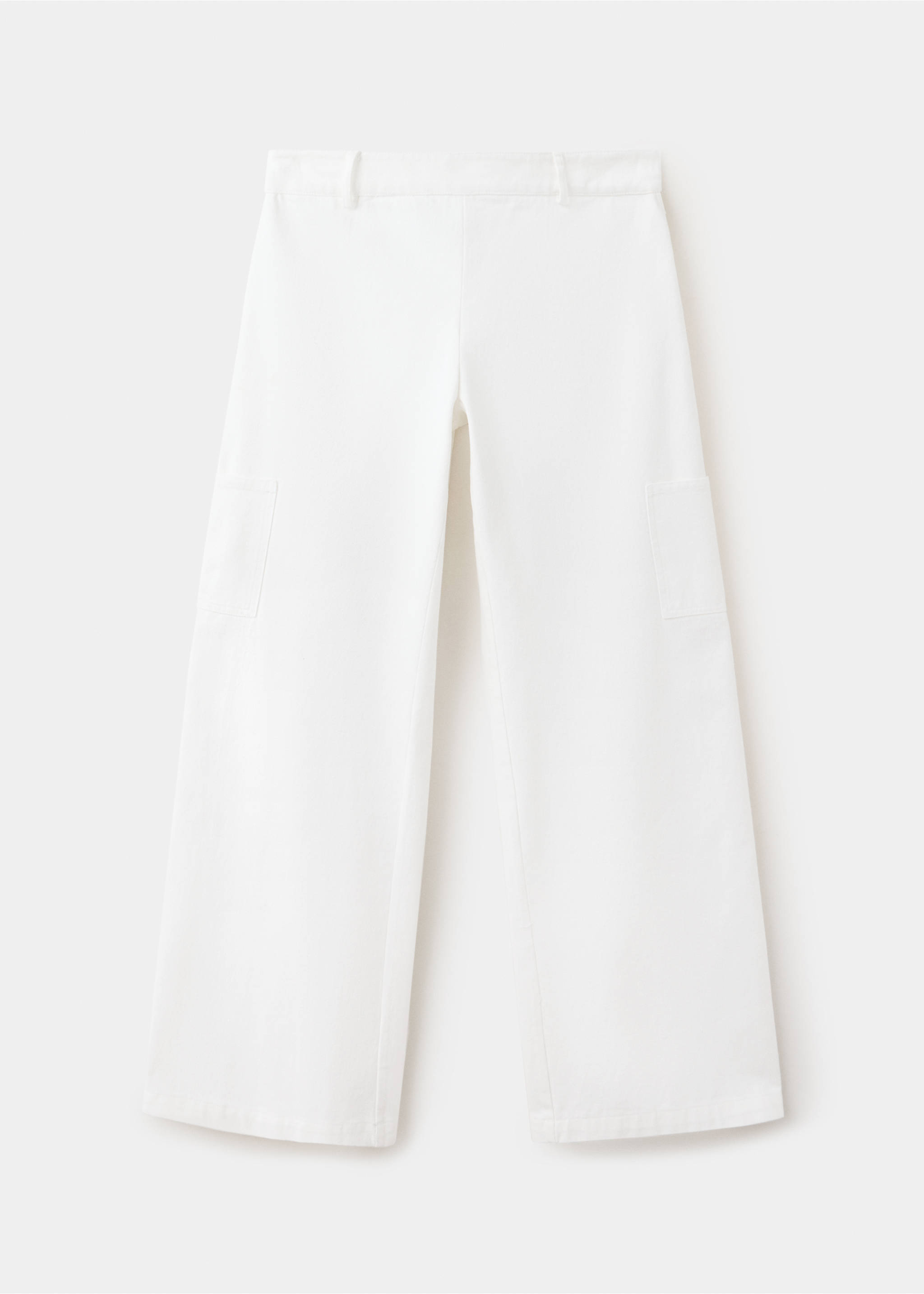 Jean wideleg cargo - Article sans modèle, Blanc cassé. Ref: 37084797-00.