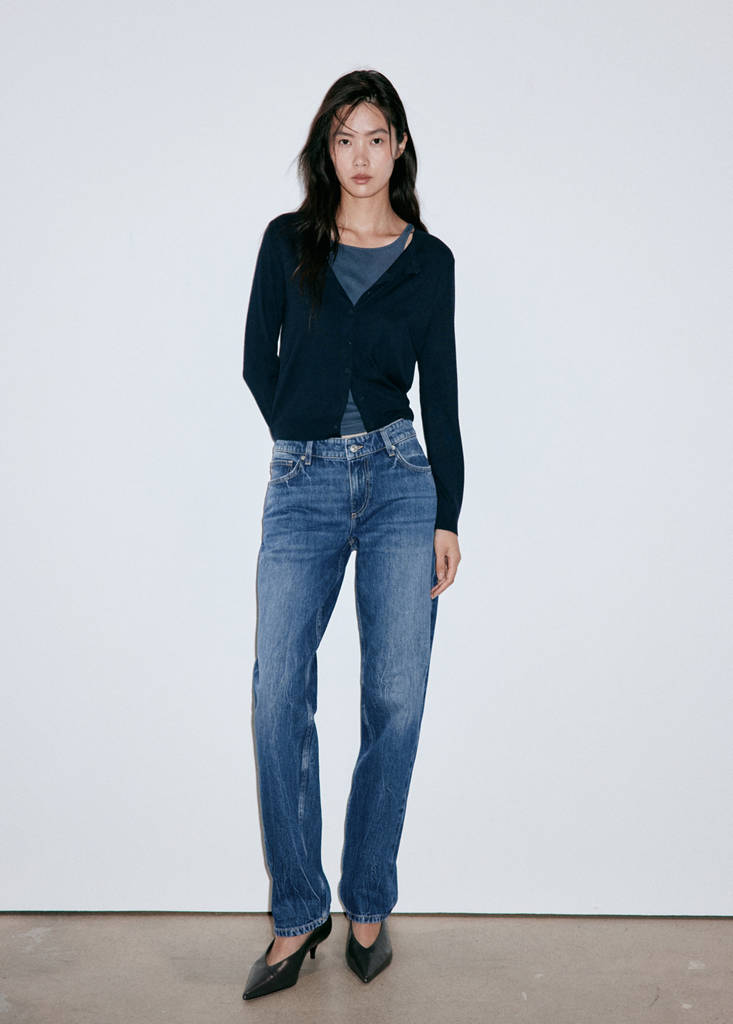 Low-rise slim jeans — Dark Blue