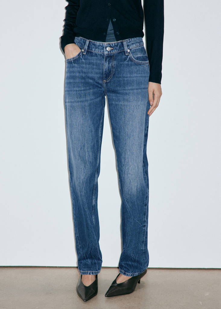 Low-rise slim jeans — Dark Blue