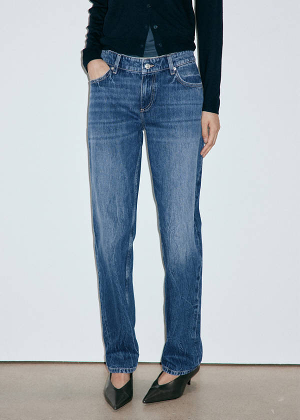 Low-rise slim jeans — Dark Blue