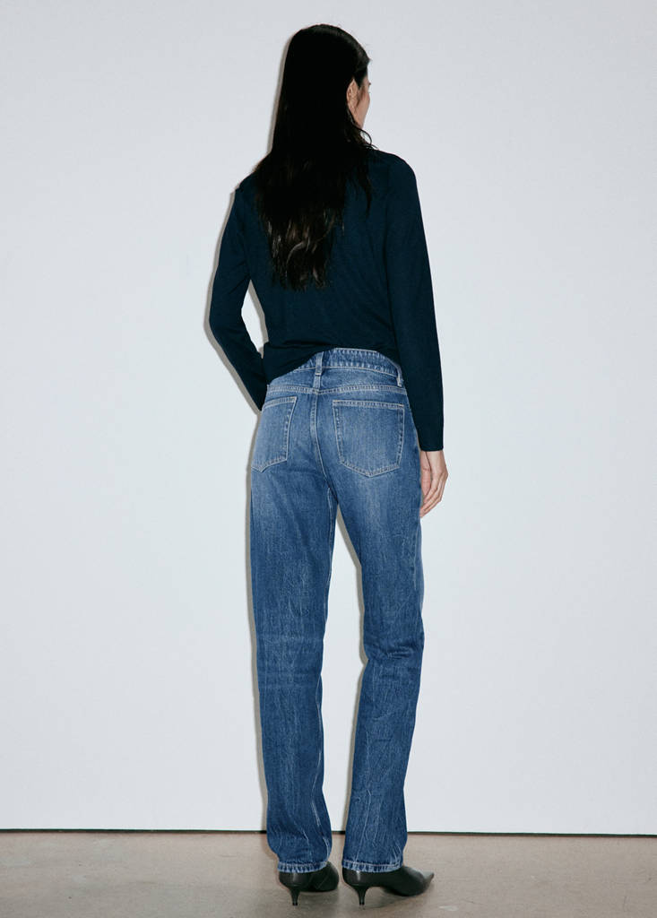 Low-rise slim jeans — Dark Blue