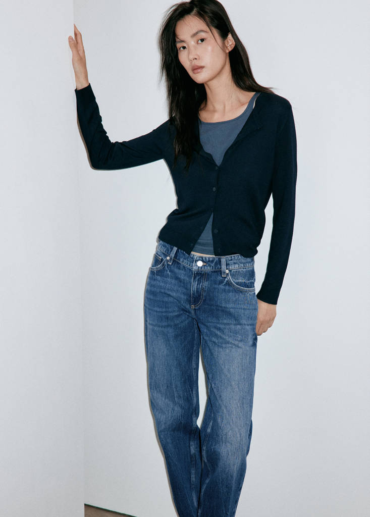 Low-rise slim jeans — Dark Blue
