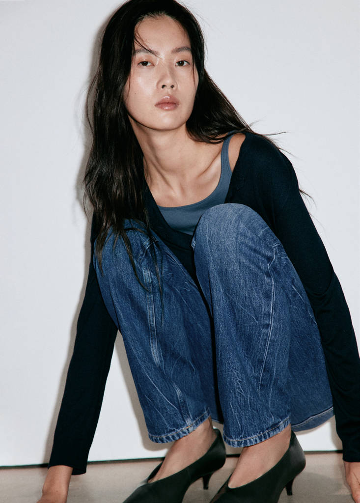 Low-rise slim jeans — Dark Blue