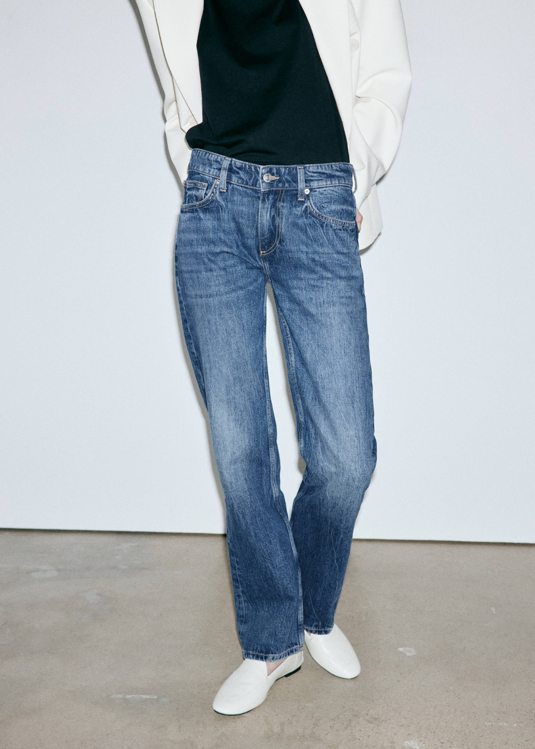 Low-rise slim jeans - Medium plane