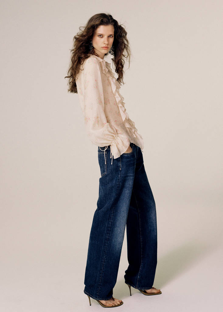 Low-rise balloon jeans — Dark Blue