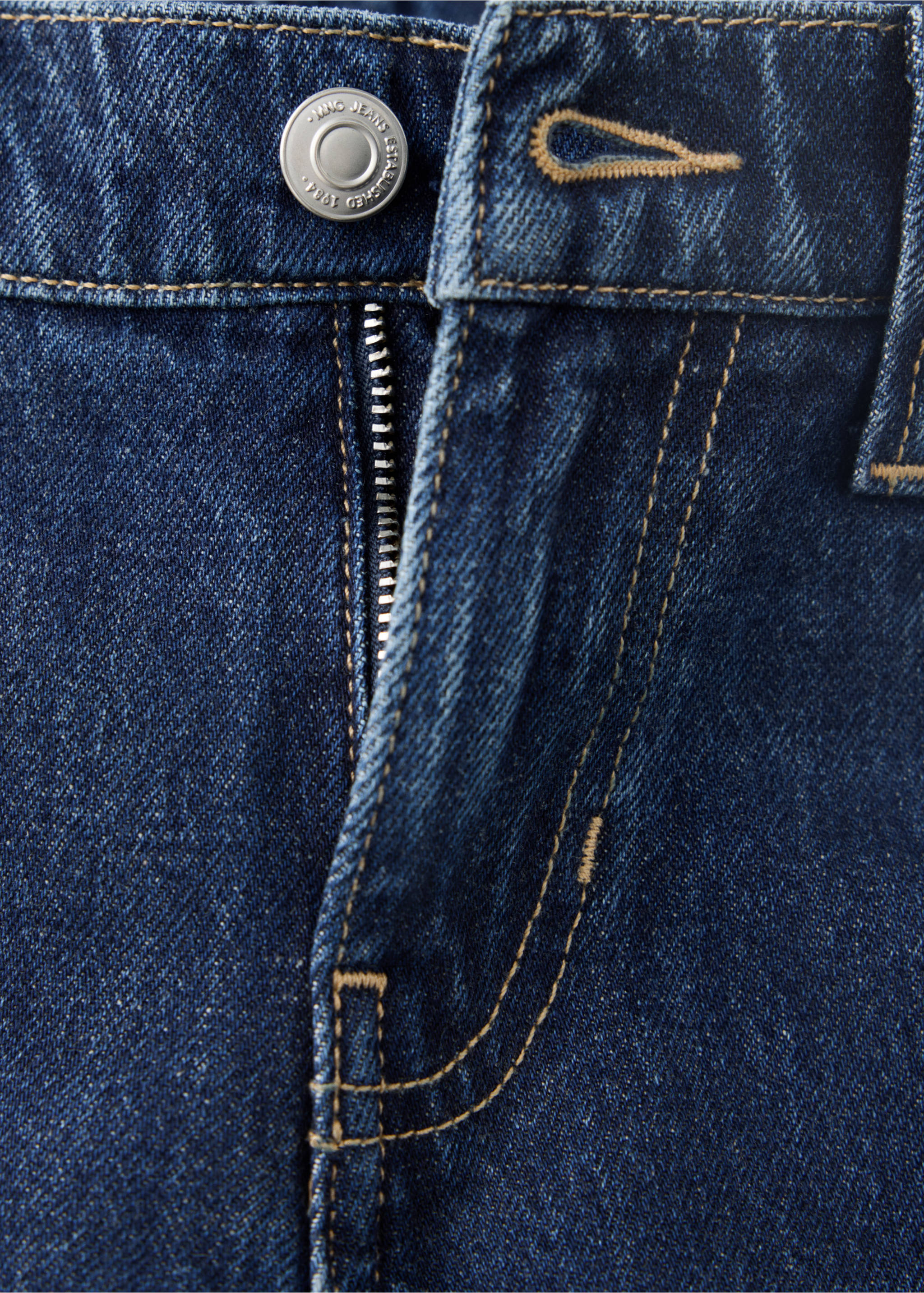 Jeans balloon tiro bajo - Detalle del artículo 8, Azul oscuro. Ref: 37084802-00.