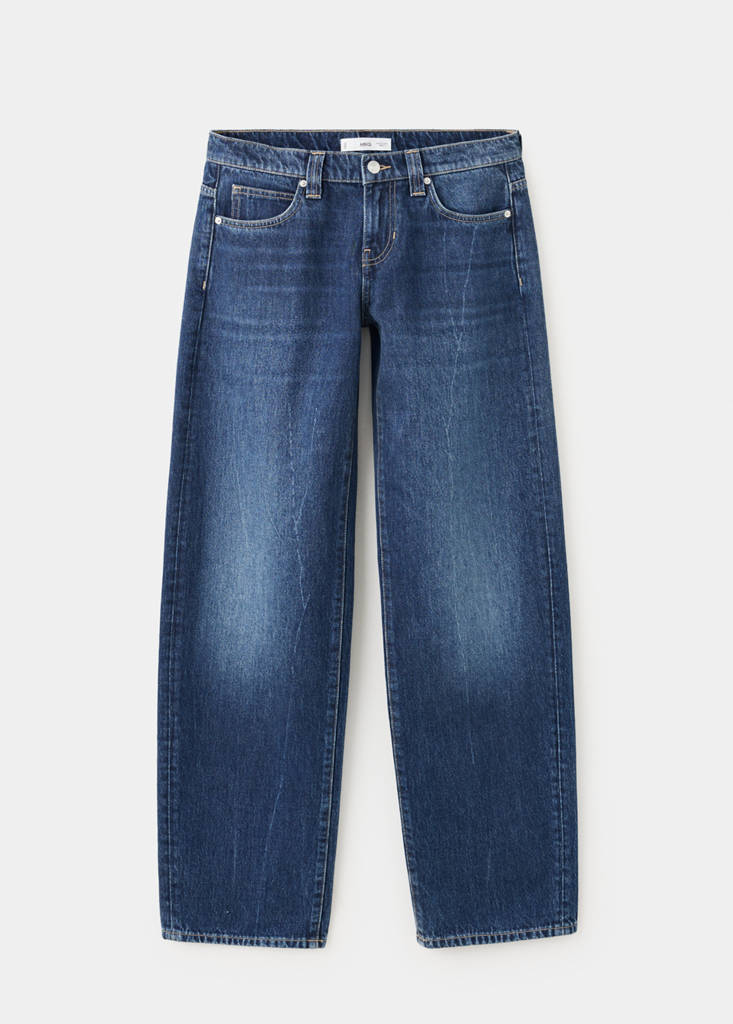 Low-rise balloon jeans — Dark Blue