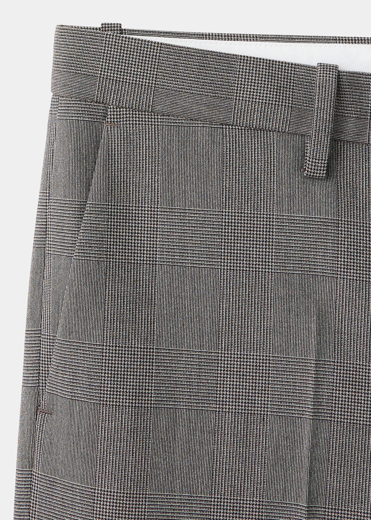 Milan slim fit suit trousers — Brown