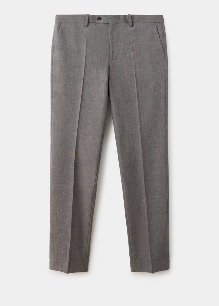 Milan slim-fit suit trousers — Brown