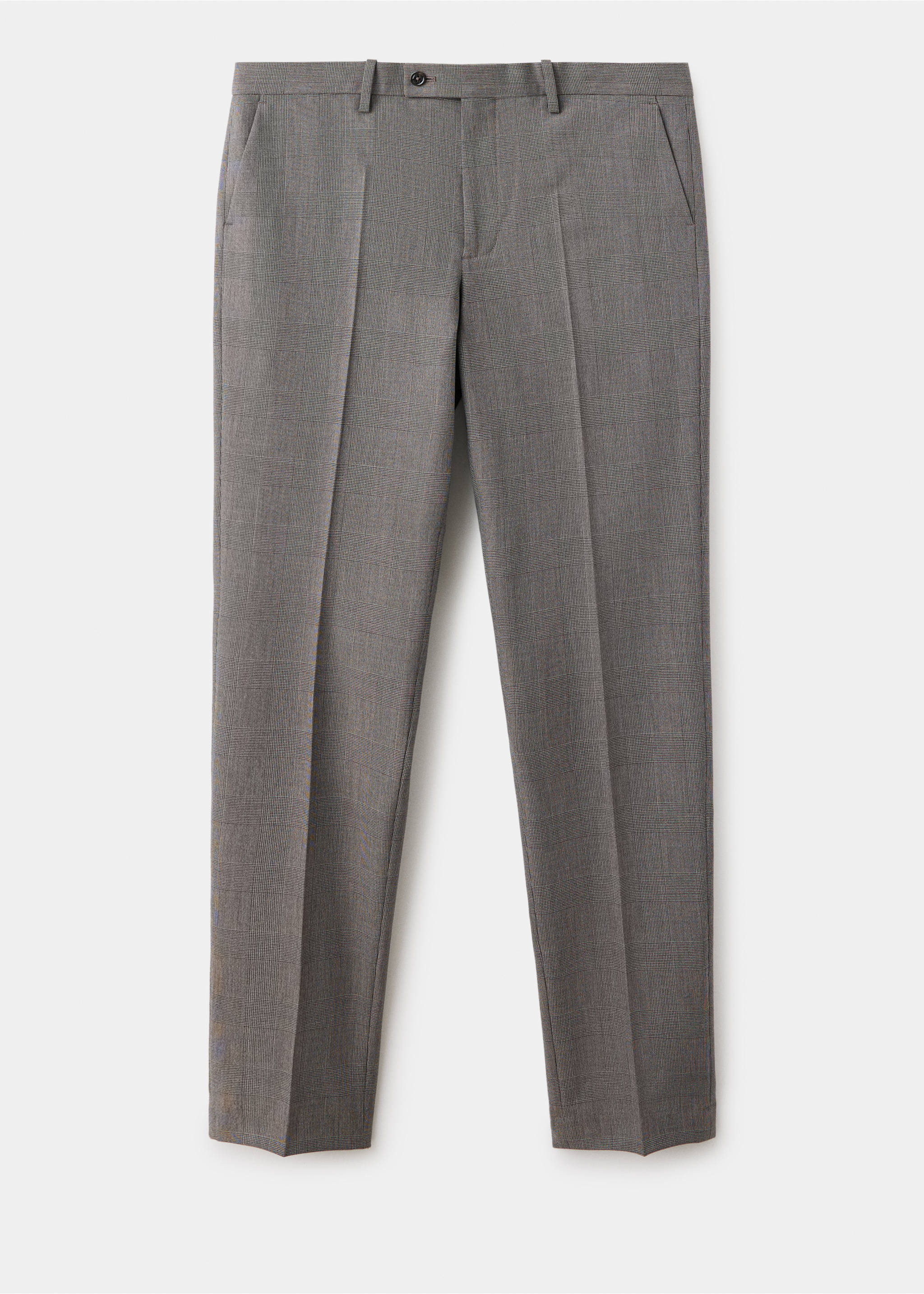 Milan slim-fit suit trousers - Article without model, Brown. Ref: 37085153-00.