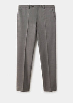 Milan slim fit suit trousers — Brown 7