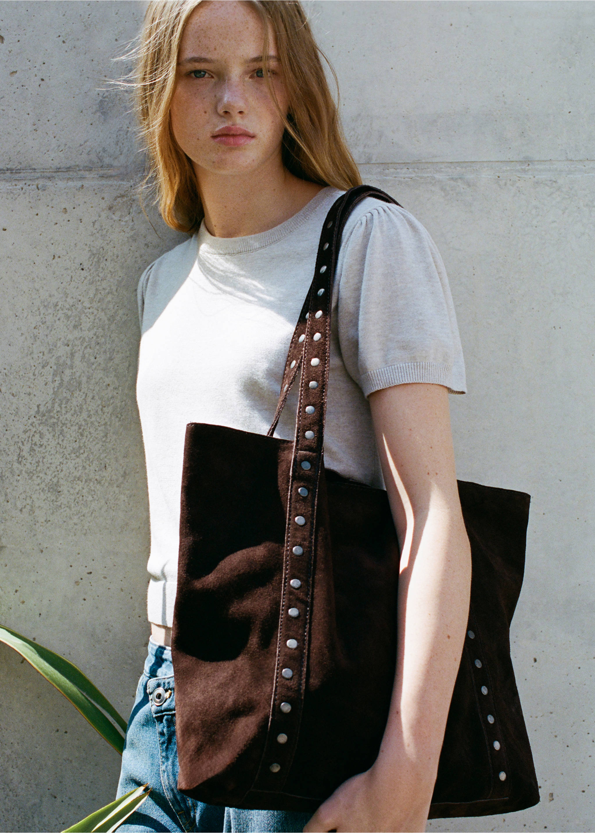 Sac tote cuir - Plan général, Chocolat. Ref: 37085154-00.