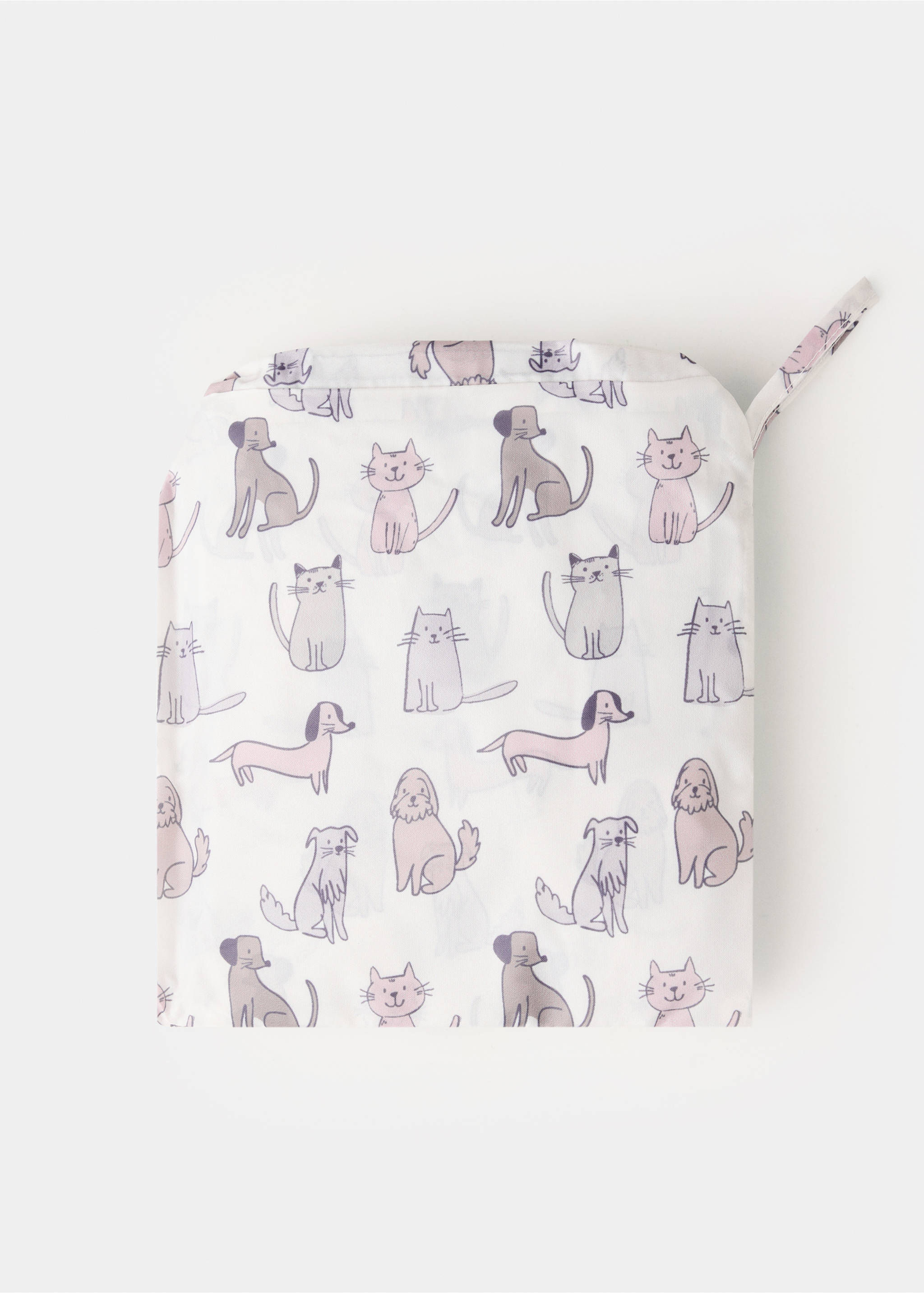 Animal print raincoat - Details of the article 2, Pale Pink. Ref: 37085155-00.