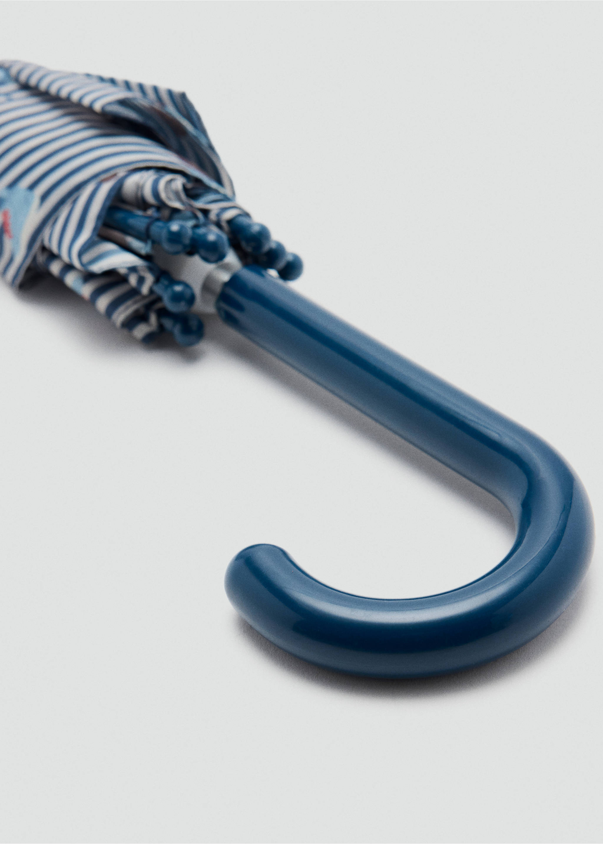 Striped bear print umbrella - Details of the article 2, Sky Blue. Ref: 37085156-00.