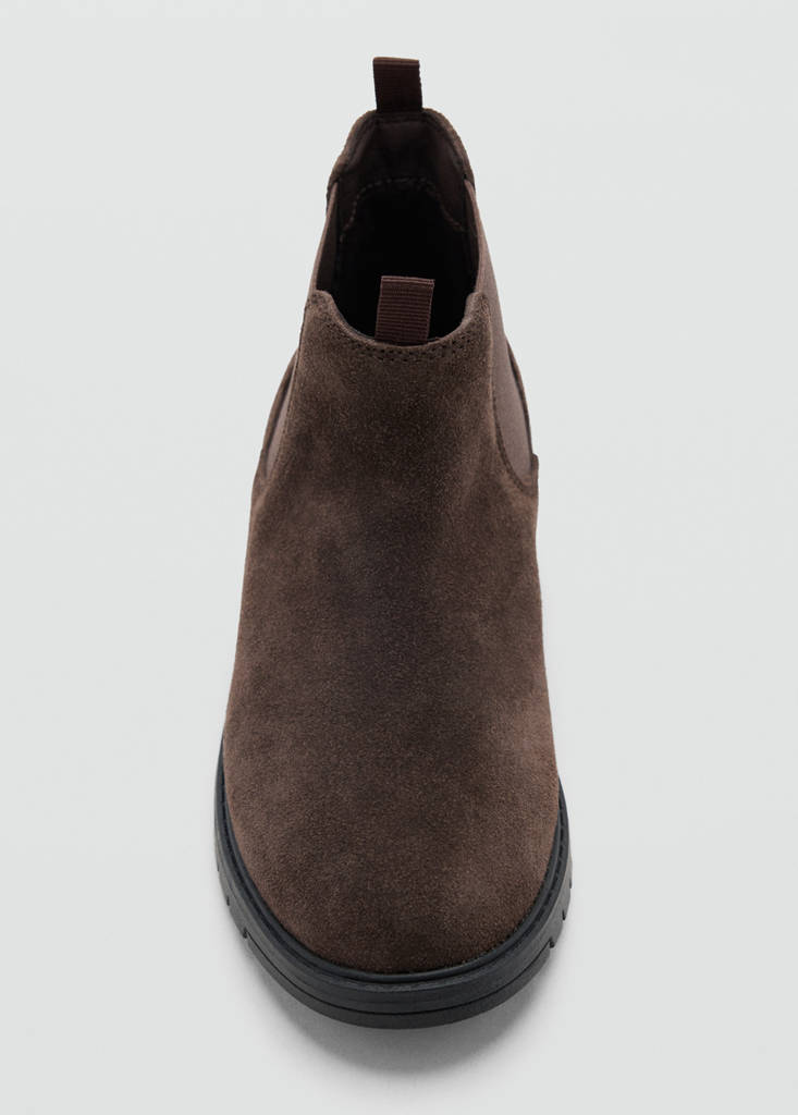 Leather chelsea boots — Chocolate