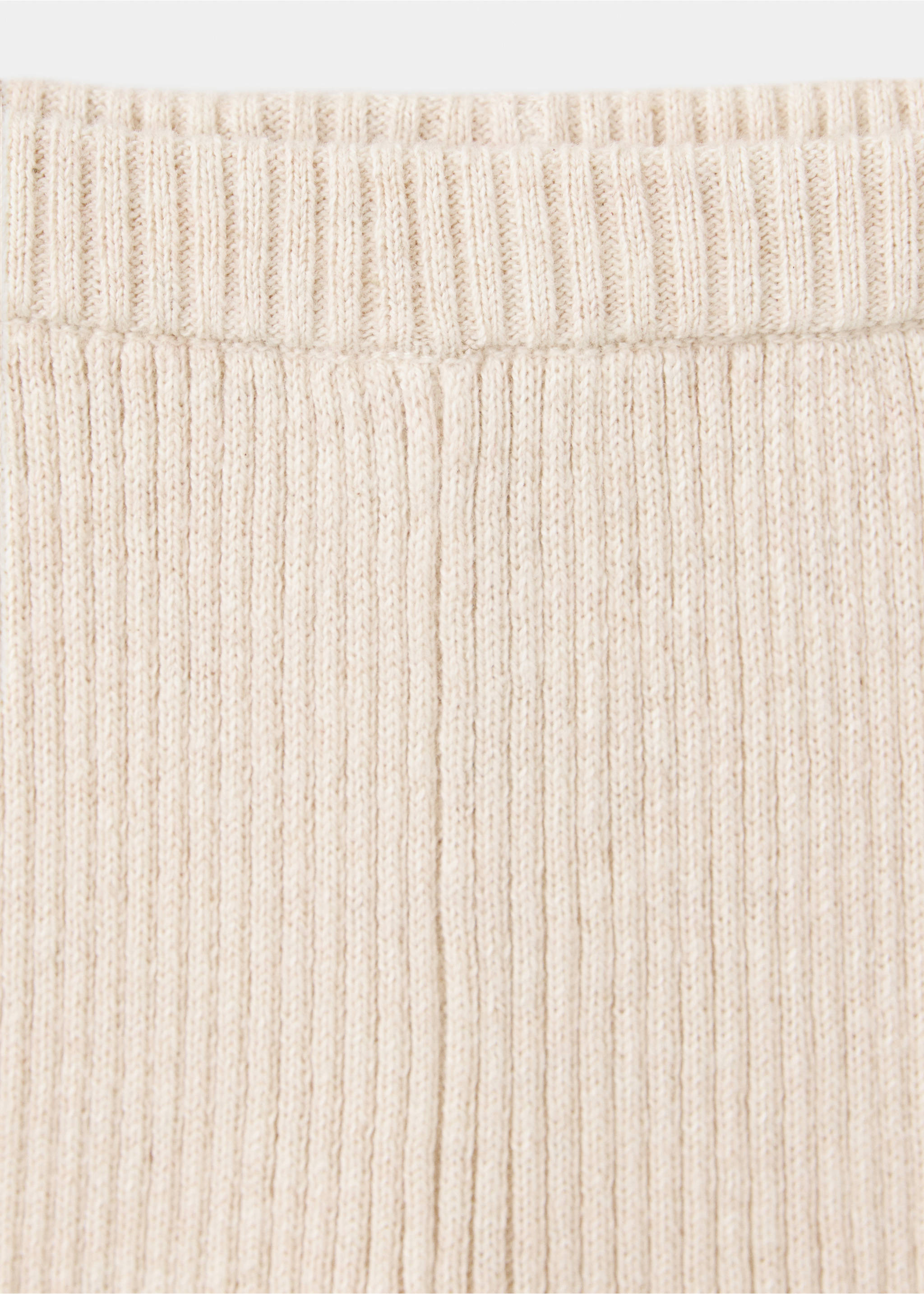 Pantalon maille côtelée - Détail de l'article 8, Beige. Ref: 37085160-00.