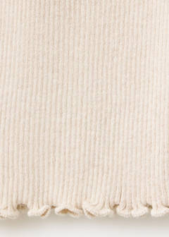 Ribbed knit trousers — Beige 6