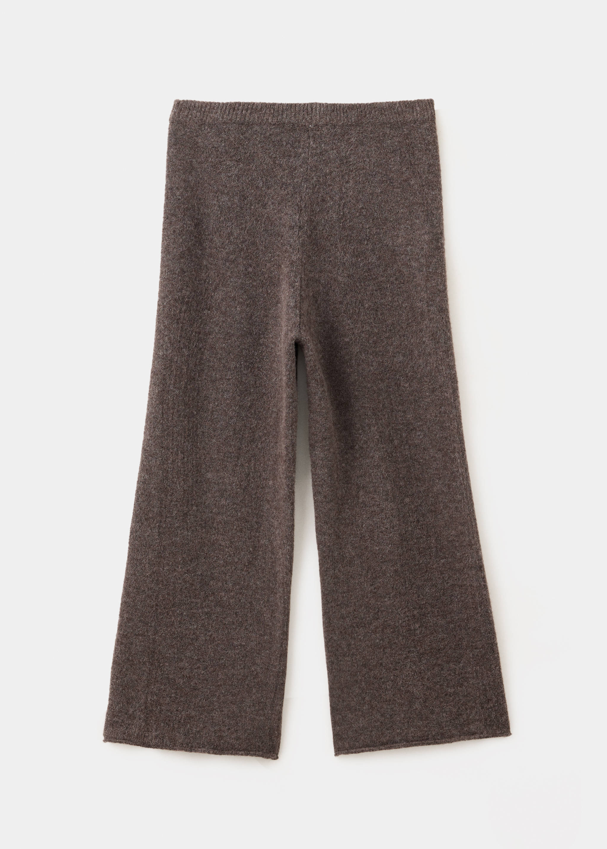 Straight knitted trousers - Reverse of the article