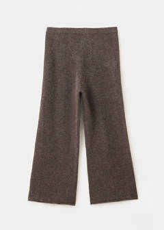 Straight knitted trousers — Brown 4