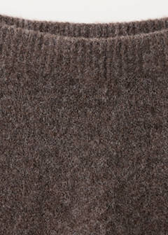 Straight knitted trousers — Brown 3