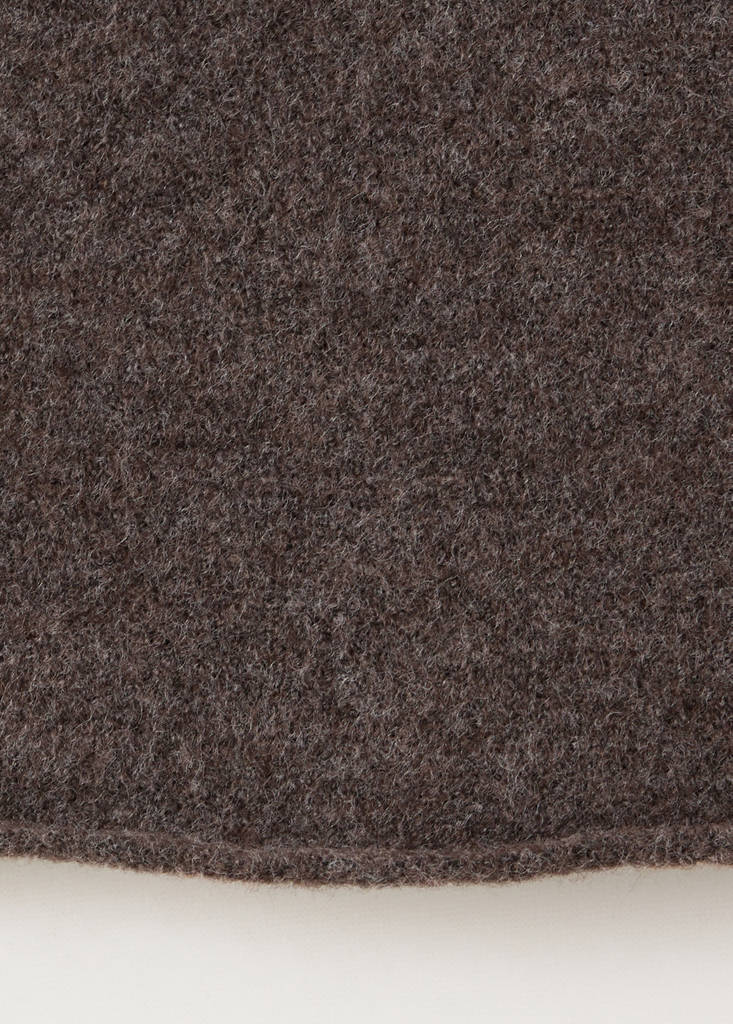 Straight knitted trousers — Brown