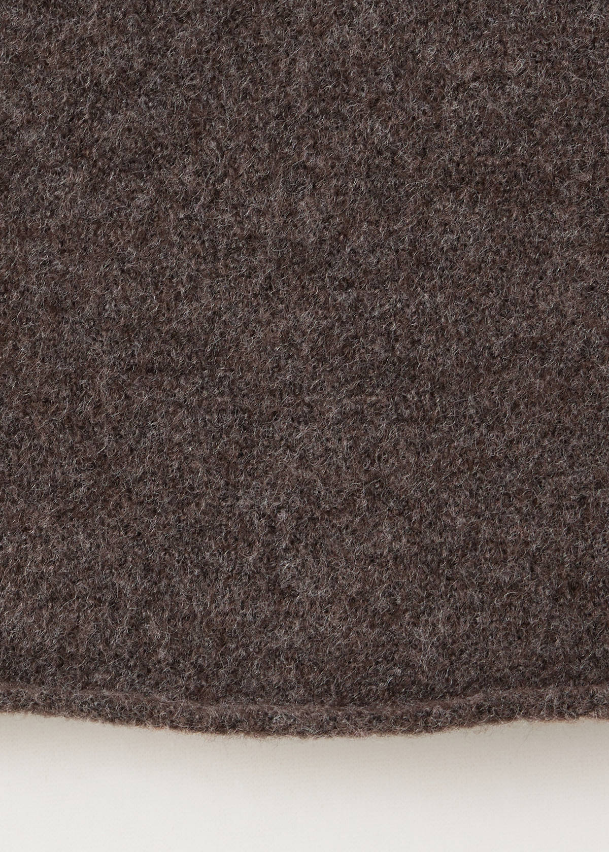 Straight knitted trousers — Brown