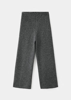 Straight knitted trousers — Charcoal 4