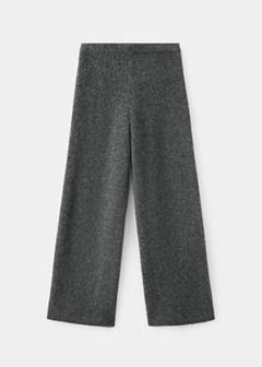Straight knitted trousers — Charcoal 2