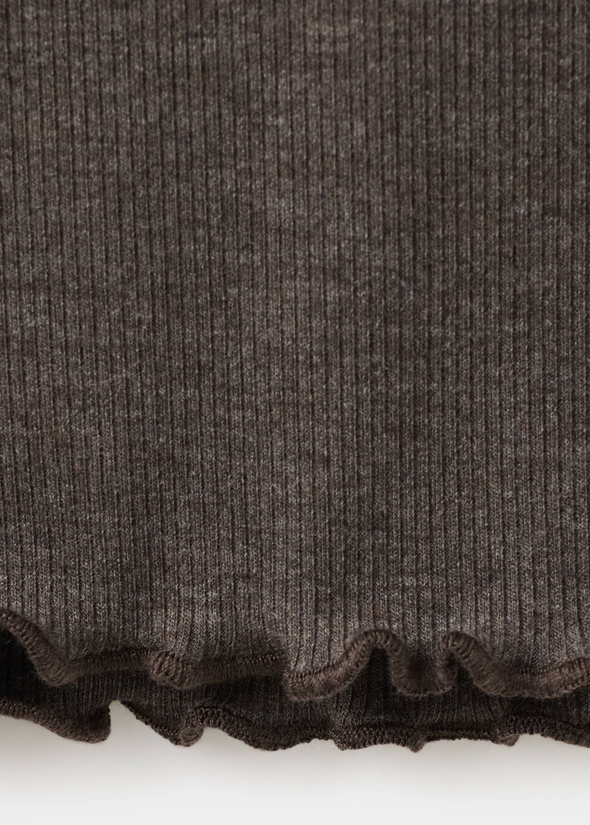 Scalloped-detail knit trousers - Details of the article 0