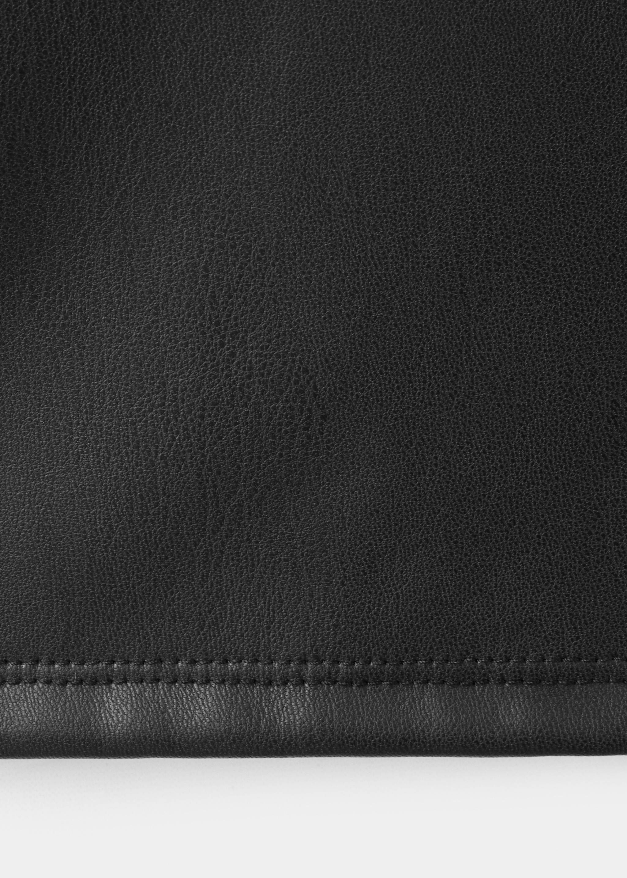 Flared faux leather leggings - Details of the article 0
