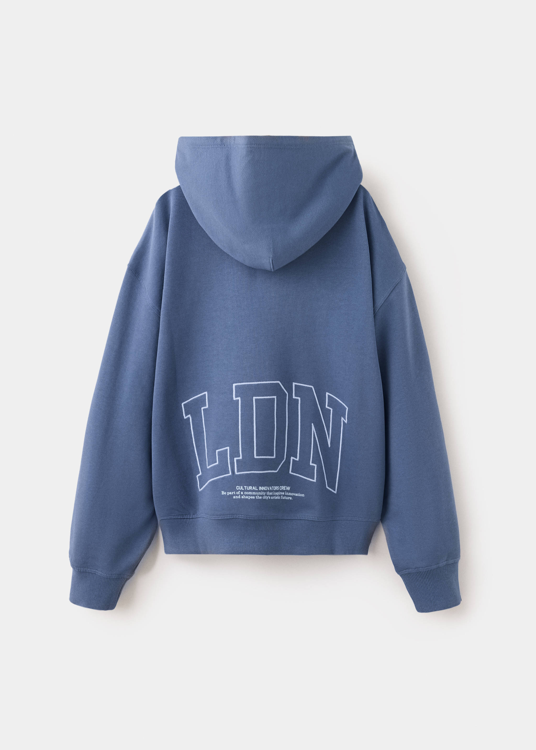 Hoodie mit Washed-Effekt - Rückseite des Artikels