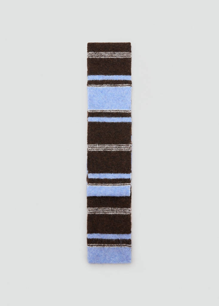 Striped scarf — Sky Blue