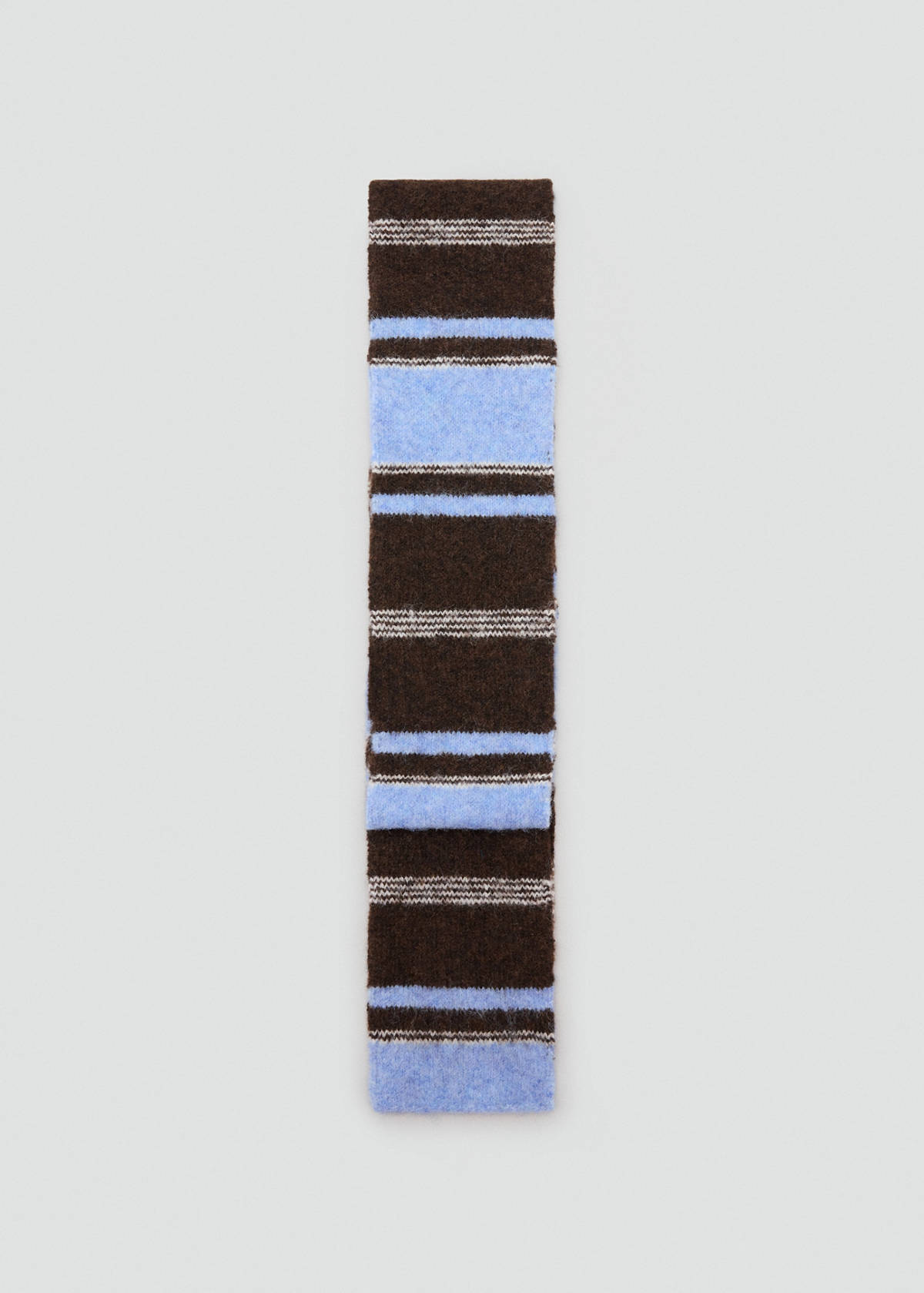 Striped scarf — Sky Blue