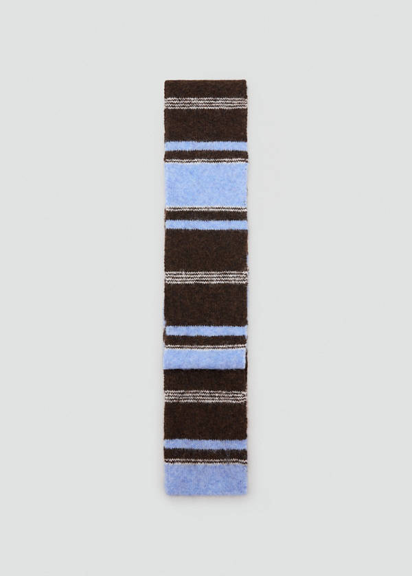 Striped scarf — Sky Blue