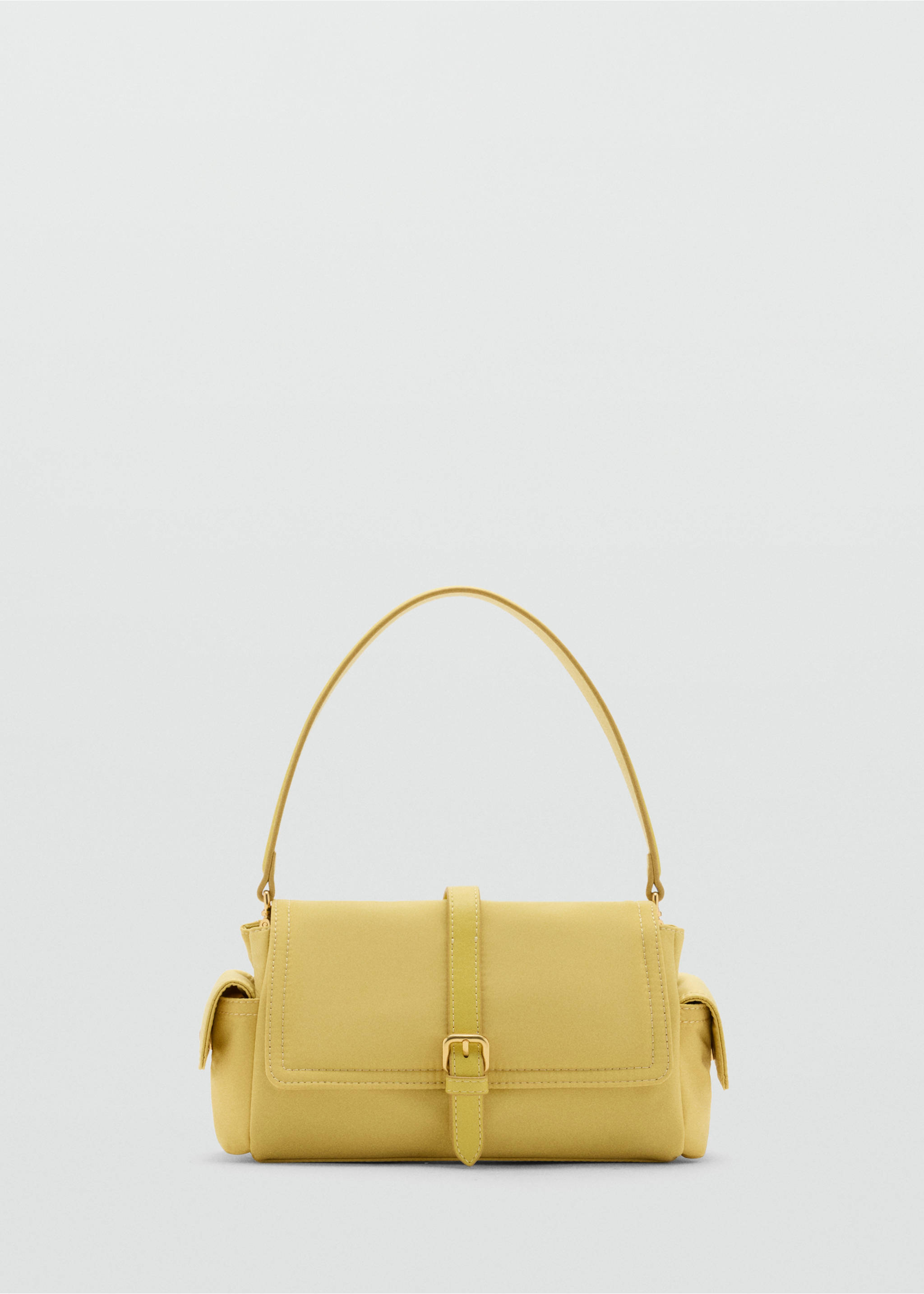 Buckle pocket shoulder bag - Article without model, Pastel Yellow. Ref: 37085171-00.