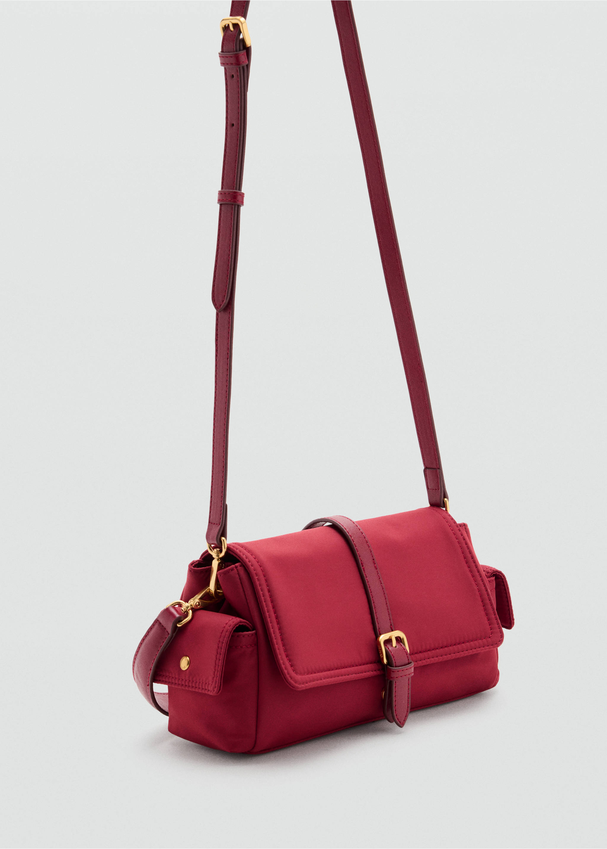 Buckle pocket shoulder bag - Medium plane, Red. Ref: 37085171-00.