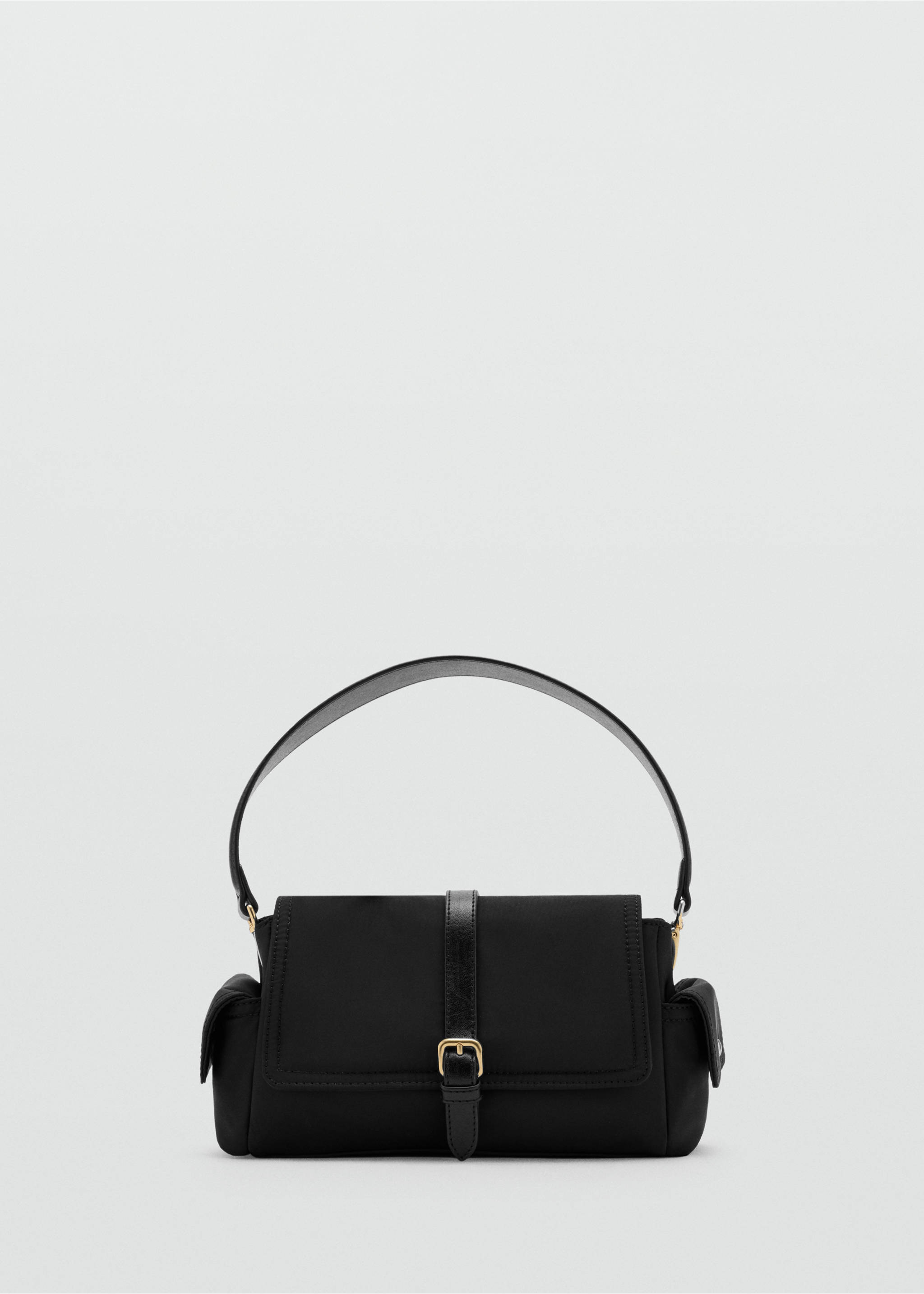 Buckle pocket shoulder bag - Article without model, Black. Ref: 37085171-00.