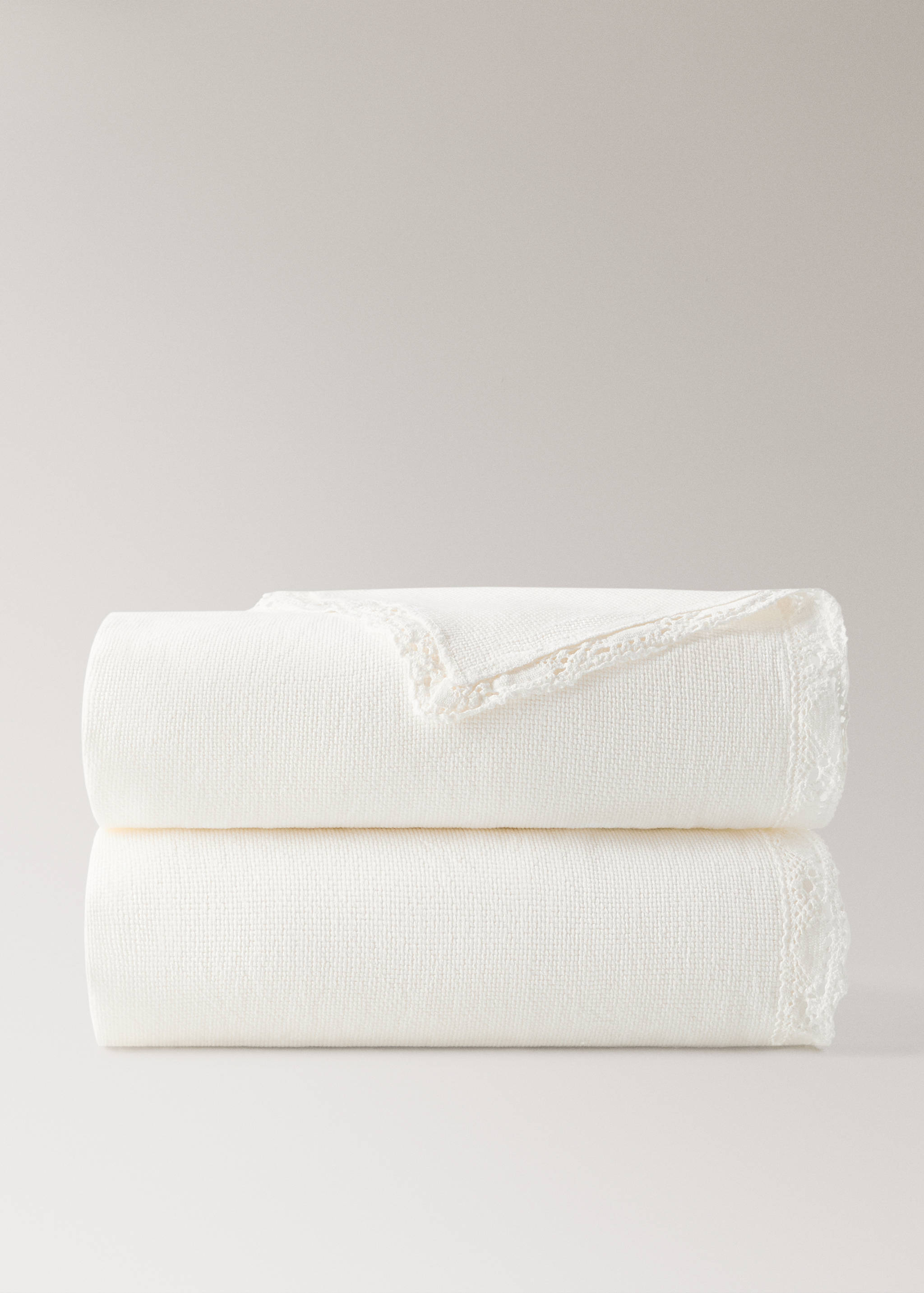 Édredon berceau 100 % coton dentelle - Article sans modèle