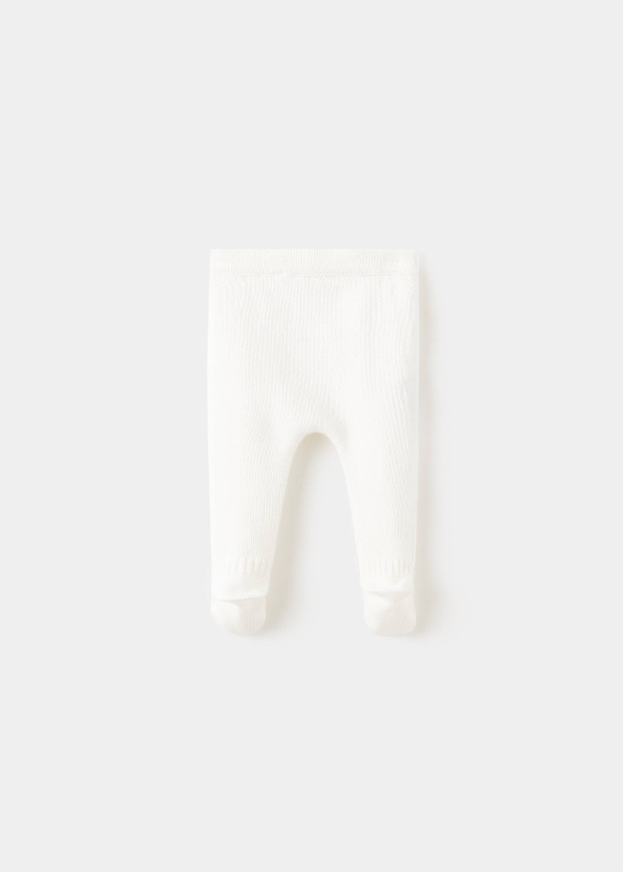 Knitted leggings - Reverse of the article, Off White. Ref: 37085173-00.