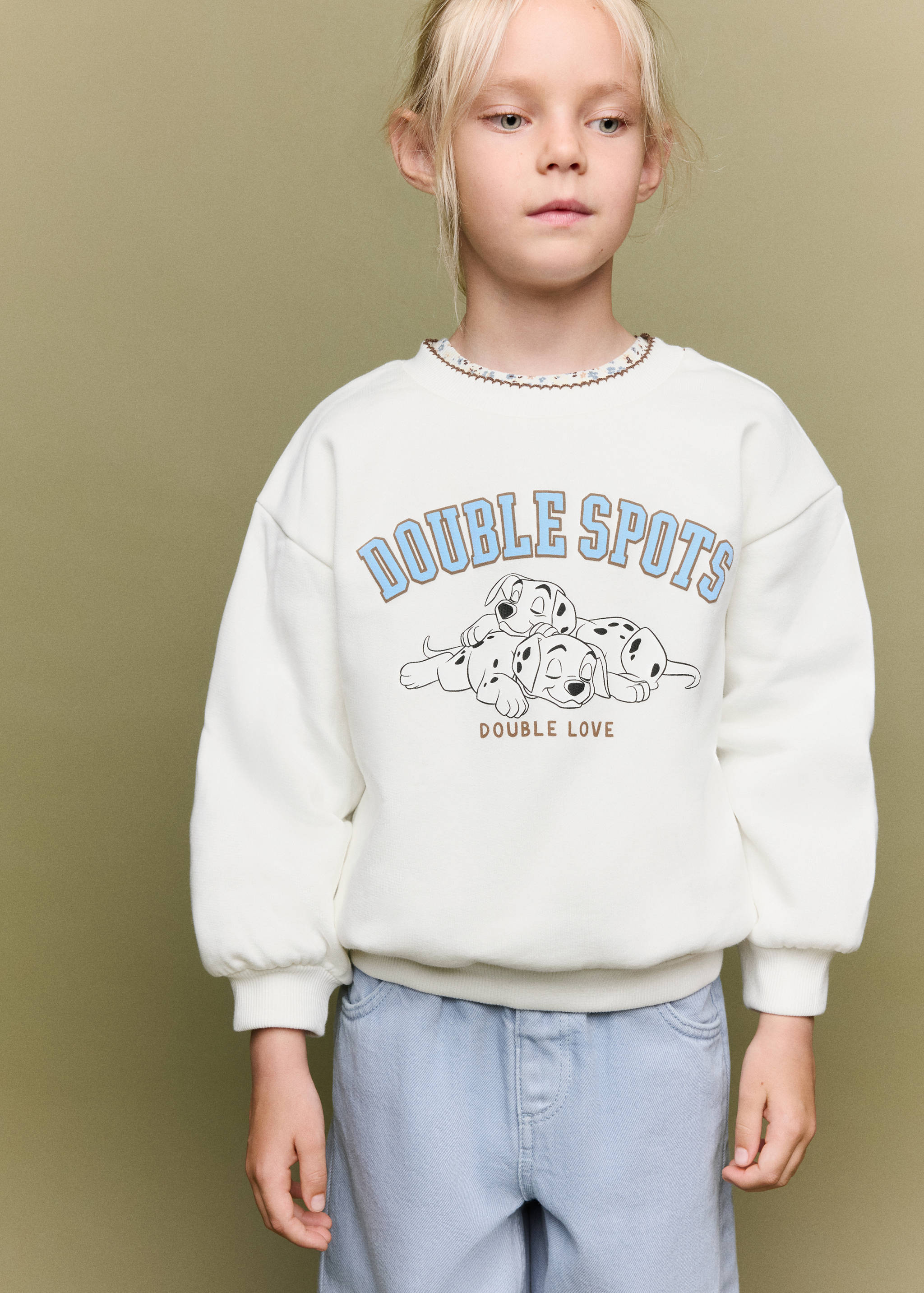 Sweat-shirt coton Les 101 Dalmatiens - Plan moyen