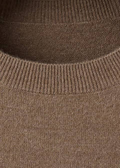 Oversized round-neck sweater — Medium Brown 9
