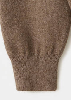 Oversized round-neck sweater — Medium Brown 10
