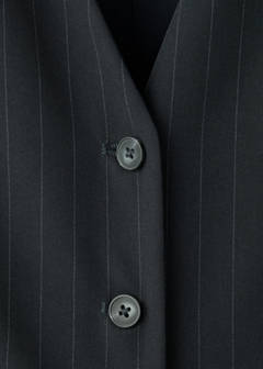 Pinstripe jumpsuit with belt — Navy 9