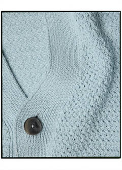 100% cotton cardigan, Pinori Filati yarn — Sky Blue 8