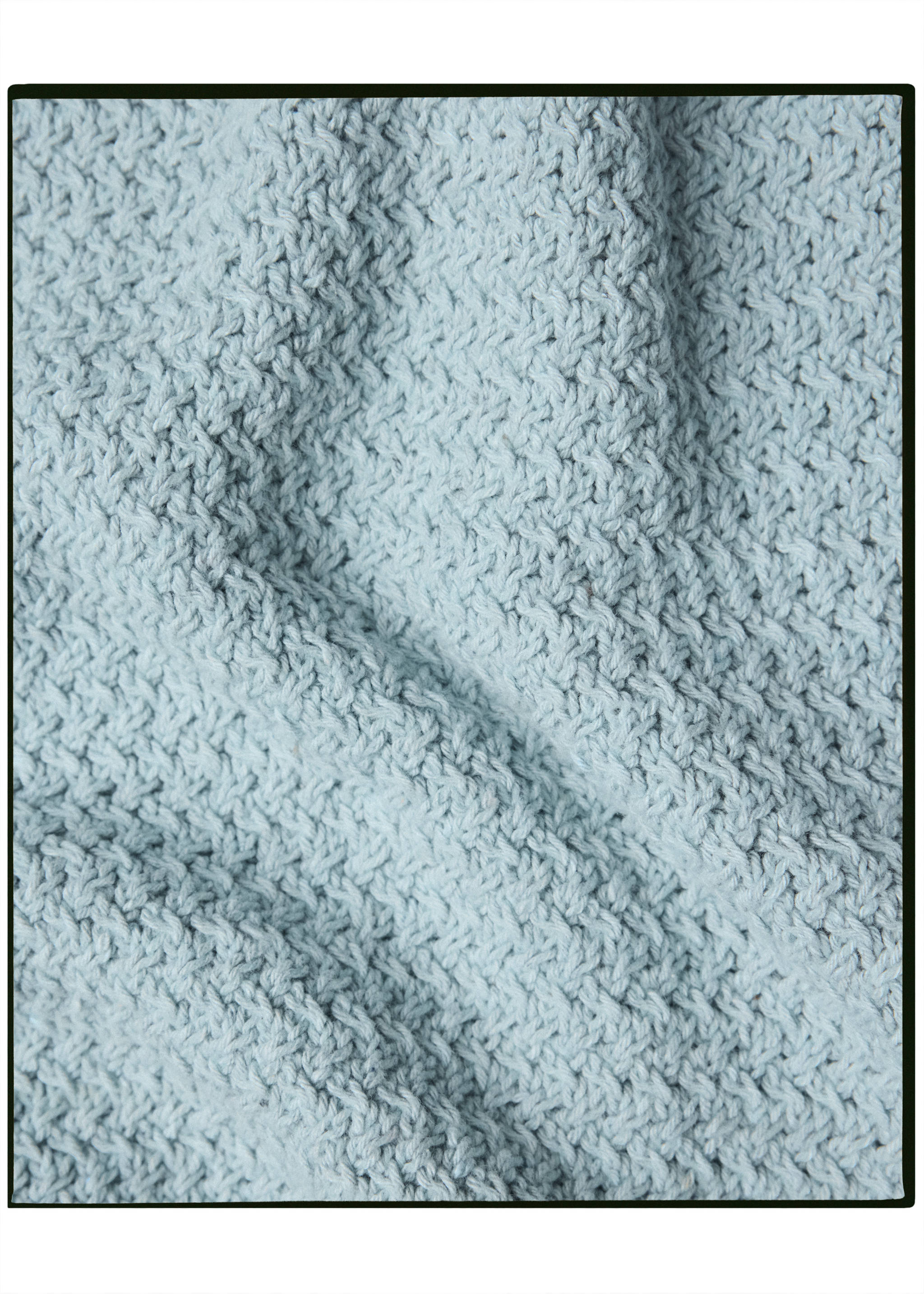 100% cotton cable-knit cardigan made in Italy - Details of the article 0, Sky Blue. Ref: 37085839-00.
