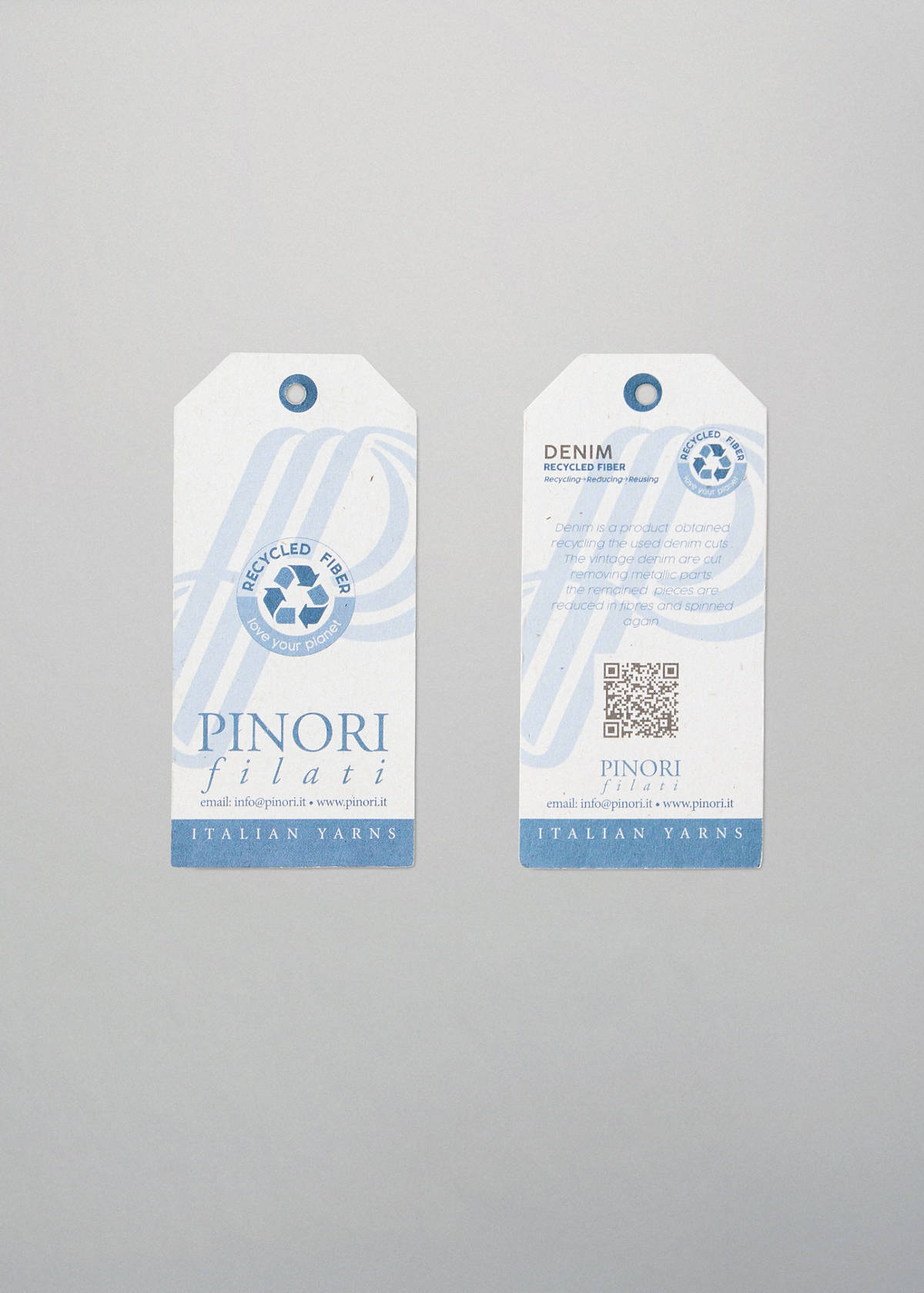 Pinori Filati cotton-blend polo shirt — Navy