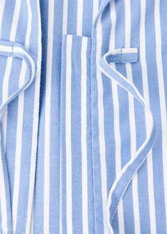 Striped bow blouse — Sky Blue 6
