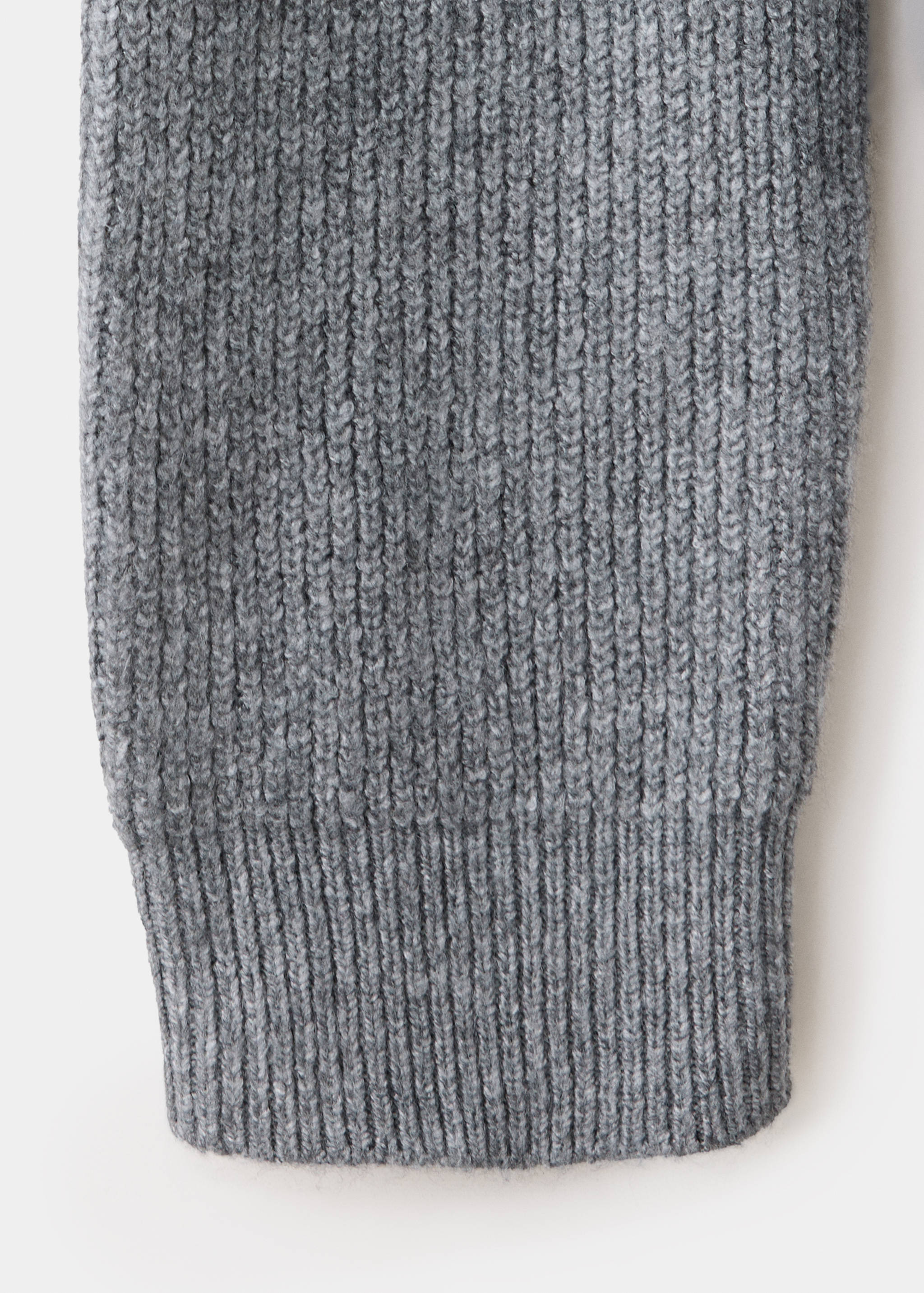 Ribbed zip-up cardigan - Details of the article 0