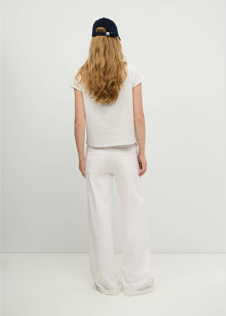 Wide-leg jeans with belt loop detail — Off White