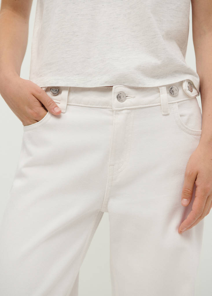 Wide-leg jeans with belt loop detail — Off White